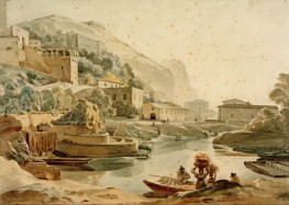 Terracina I, c.1833 by Friedrich Nerly | Paper Art Print