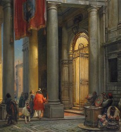 Palazzo Pisani. Evening Reception at the Palazzo ..., 1807–1878 by Friedrich Nerly | Canvas Print