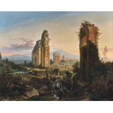 Campagna Landscape with Aqua Claudia | Friedrich Nerly