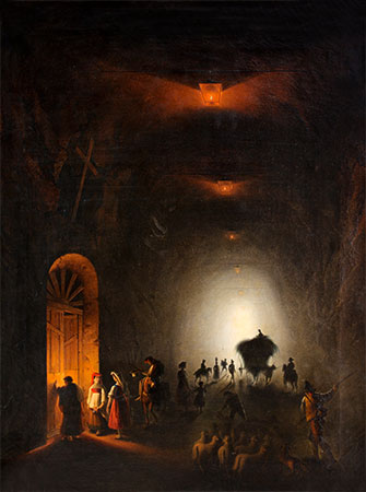 Friedrich Nerly | Tunnel in Possillipo, Naples, undated | Giclée Canvas Print