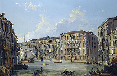 Der Palazzo Foscari am Canal Grande, Venedig, n.d. | Friedrich Nerly