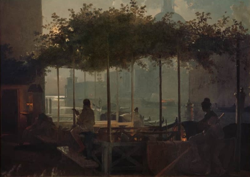 Moonlit Night in Venice, c.1855/56 | Friedrich Nerly | Giclée Canvas Print