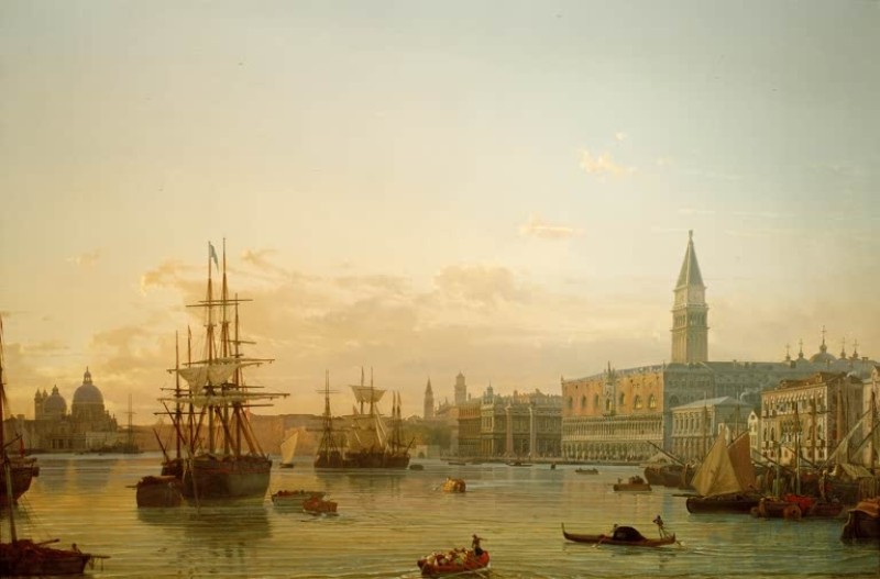 View Over the Bacino di S. Marco in Venice, c.1843/46 | Friedrich Nerly | Giclée Canvas Print