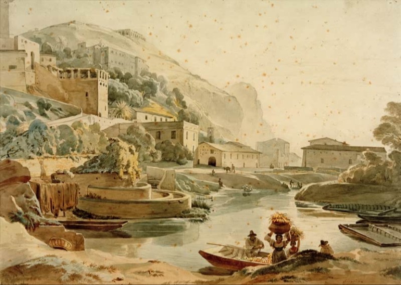Terracina I, c.1833 | Friedrich Nerly | Giclée Paper Art Print