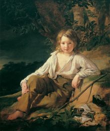 A Fisherman Boy | Friedrich von Amerling | Painting Reproduction