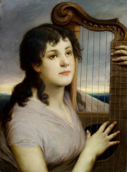 Mignon, 1900 von Gabriel Max | Leinwand-Kunstdruck