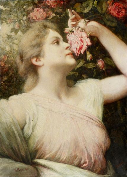 Der Geruch, 1900 von Gabriel Max | Leinwand-Kunstdruck