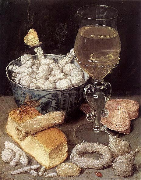 Georg Flegel | Still Life with Bread and Confectionery, undated | Giclée Leinwand Kunstdruck