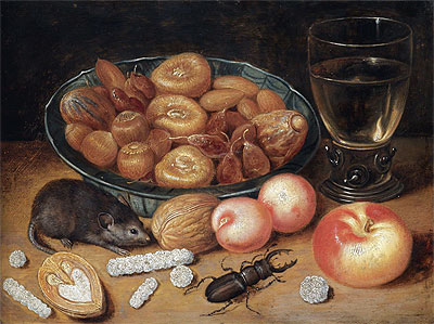 Georg Flegel | Still Life with Chestnuts and Hazelnuts, undated | Giclée Canvas Print
