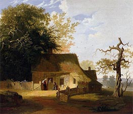 Cottage Scene, 1845 von George Caleb Bingham | Leinwand Kunstdruck