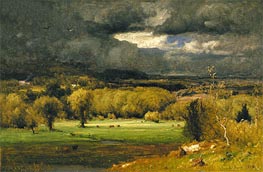 The Coming Storm, 1878 von George Inness | Leinwand Kunstdruck