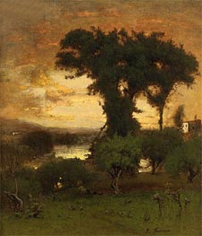 Afterglow, c.1878 by George Inness | Canvas Print