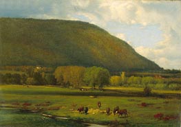 Hudson River Valley, 1867 von George Inness | Leinwand Kunstdruck