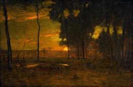 Golden Glow (The Golden Sun) | George Inness | Painting Reproduction