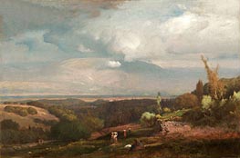 Approaching Storm from the Alban Hills, 1871 von George Inness | Leinwand Kunstdruck