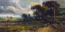 Fleecy Clouds | George Inness | Painting Reproduction
