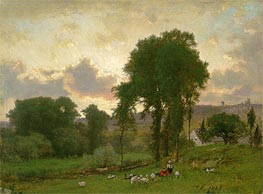 Durham, Connecticut, 1869 by George Inness | Canvas Print