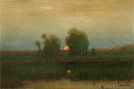George Inness | Moonrise, Alexandria Bay | Giclée Canvas Print