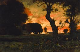 Unten bei den Weiden, c.1879 von George Inness | Kunstdruck