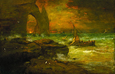 Sunset, Etretat, 1892 | George Inness