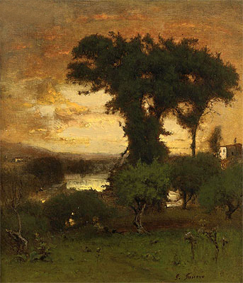 Afterglow, c.1878 | George Inness | Giclée Leinwand Kunstdruck