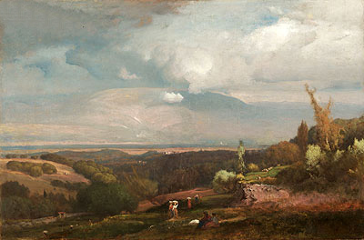 Approaching Storm from the Alban Hills, 1871 | George Inness | Giclée Leinwand Kunstdruck