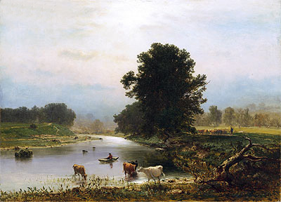 A View near Medfield, 1861 | George Inness
