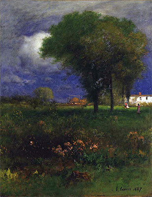 September Afternoon, 1887 | George Inness | Giclée Leinwand Kunstdruck