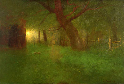 Sunset in the Old Orchard, 1894 | George Inness | Giclée Leinwand Kunstdruck