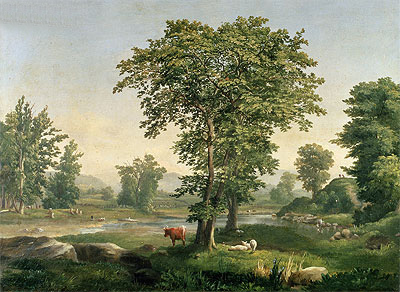 Landscape, 1846 | George Inness | Giclée Leinwand Kunstdruck