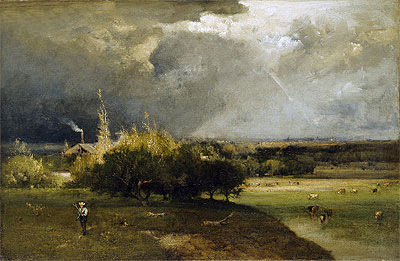 The Coming Storm, c.1879 | George Inness | Giclée Leinwand Kunstdruck