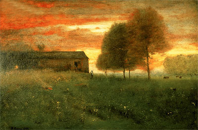 Sunset, Montclair, 1892 | George Inness | Giclée Leinwand Kunstdruck