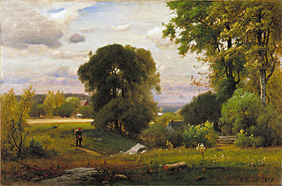 George Inness | Landscape, 1877 | Giclée Canvas Print
