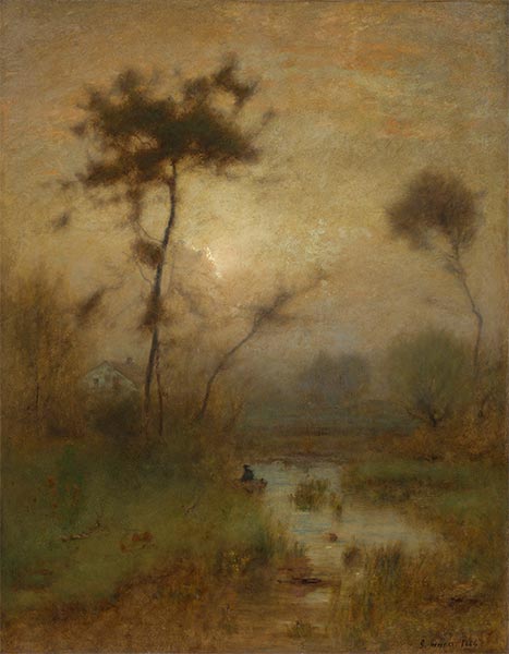George Inness | A Silver Morning, 1886 | Giclée Canvas Print