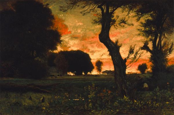 Unten bei den Weiden, c.1879 | George Inness | Giclée Leinwand Kunstdruck