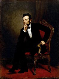Abraham Lincoln, 1869 von George Healy | Leinwand Kunstdruck