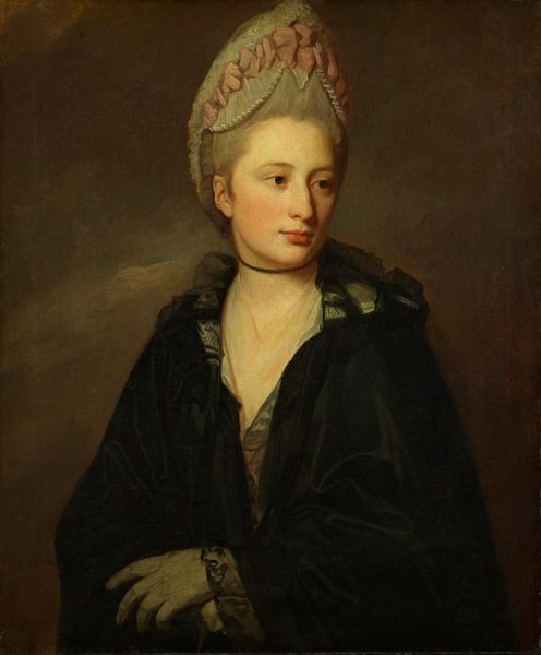 Bildnis von Georgiana, Lady Greville, c.1771/72 | George Romney | Giclée Leinwand Kunstdruck