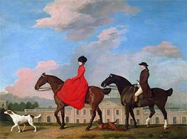 John and Sophia Musters Out Riding at Colwick Hall | George Stubbs | Painting Reproduction