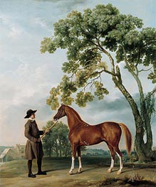 George Stubbs | Lord Grosvenor's Arabian with a Groom | Giclée Canvas Print