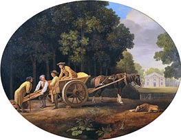 Labourers, 1781 von George Stubbs | Leinwand Kunstdruck