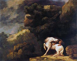 Horse and Lion | George Stubbs | Painting Reproduction