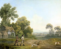 George Stubbs | Two Gentlemen Going a Shooting, 1768 | Giclée Canvas Print