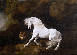 A Horse Frightened by a Lion (Detail), 1770 by George Stubbs | Art Print