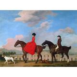 John and Sophia Musters Out Riding at Colwick Hall, 1777 - George Stubbs