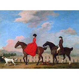 John and Sophia Musters Out Riding at Colwick Hall - George Stubbs