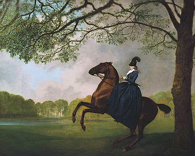 Laetitia, Lady Lade, 1793 | George Stubbs | Giclée Leinwand Kunstdruck