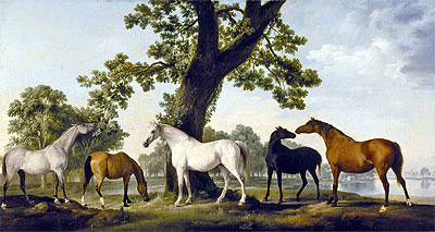 Five Brood Mares, n.d. | George Stubbs