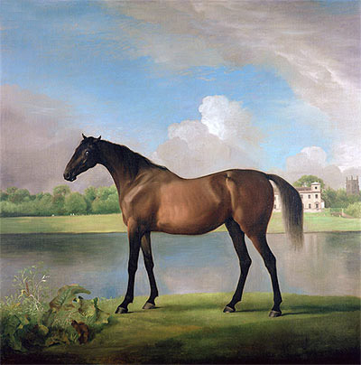 Lord Bolingbroke's Brood Mare in the Grounds of Lydiard Park, Wiltshire, c.1764/66 | George Stubbs | Giclée Canvas Print