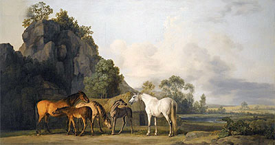 Brood Mares and Foals, n.d. | George Stubbs | Giclée Canvas Print