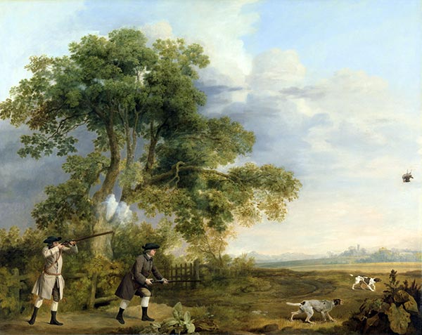 Two Gentlemen Shooting, c.1769 | George Stubbs | Giclée Canvas Print